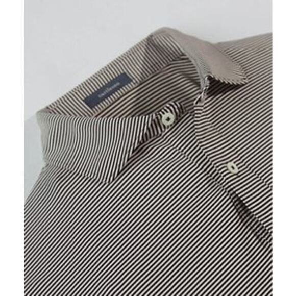 Turtleson Men's Carter Stripe Polo/Golf Shirt Black & White Size Medium - Picture 7 of 7